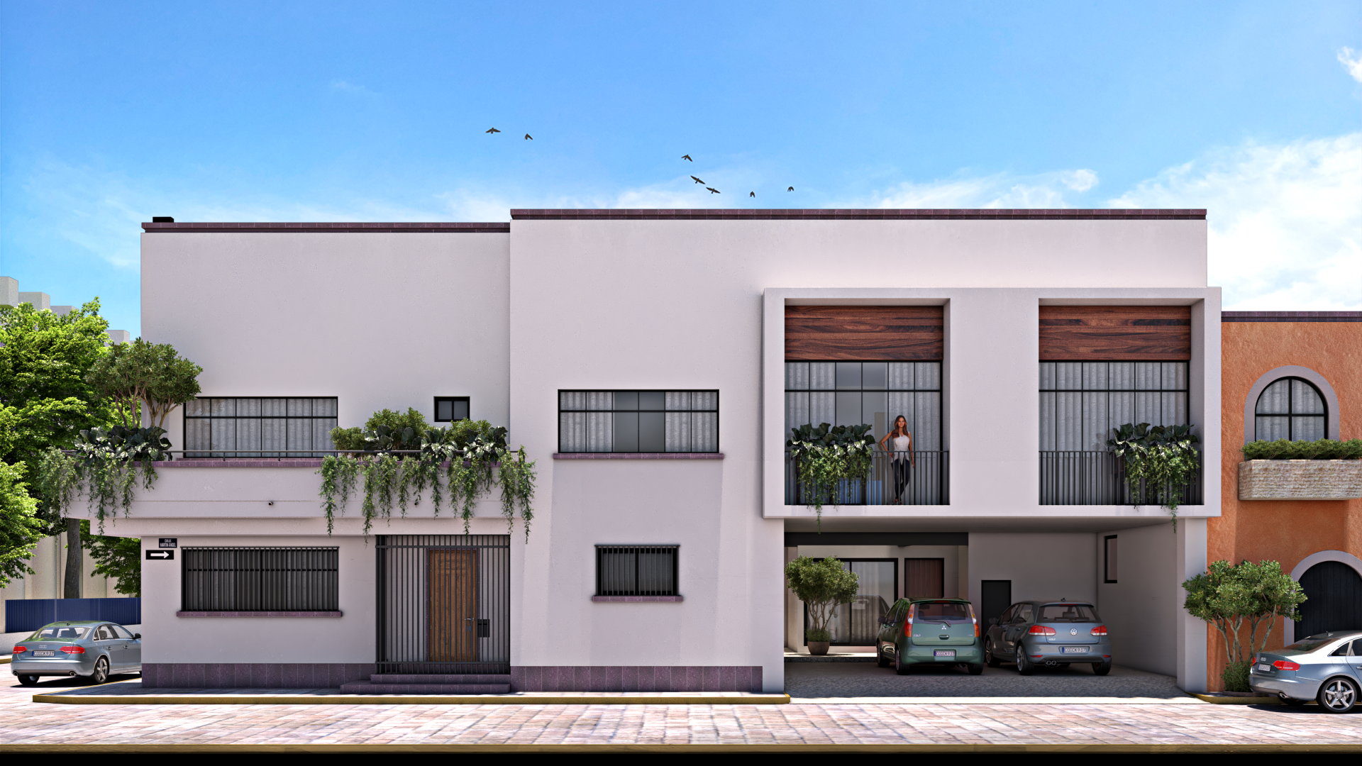 Fachada Portón Blanco abierto.png