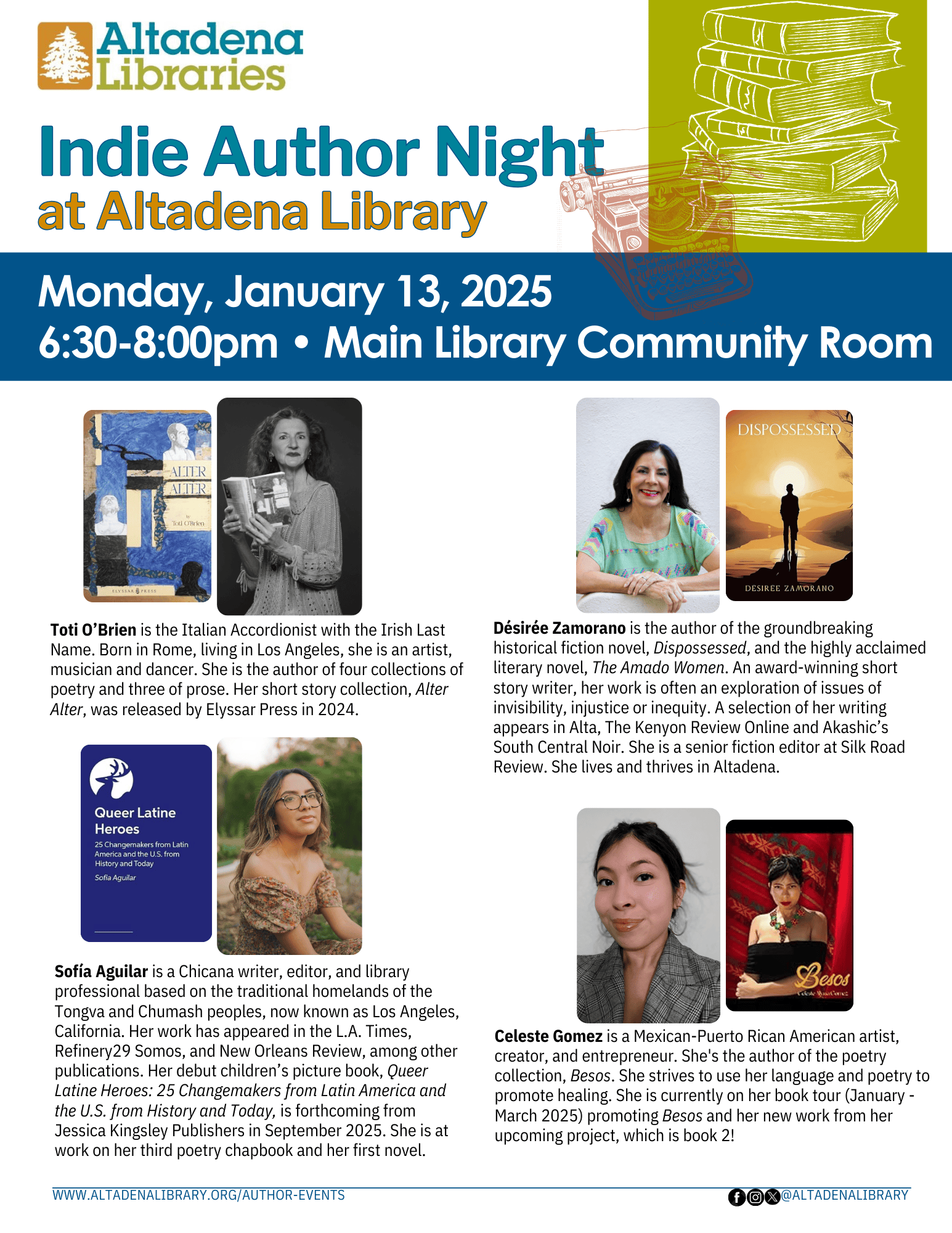 Indie Author Night w/ Altadena Library