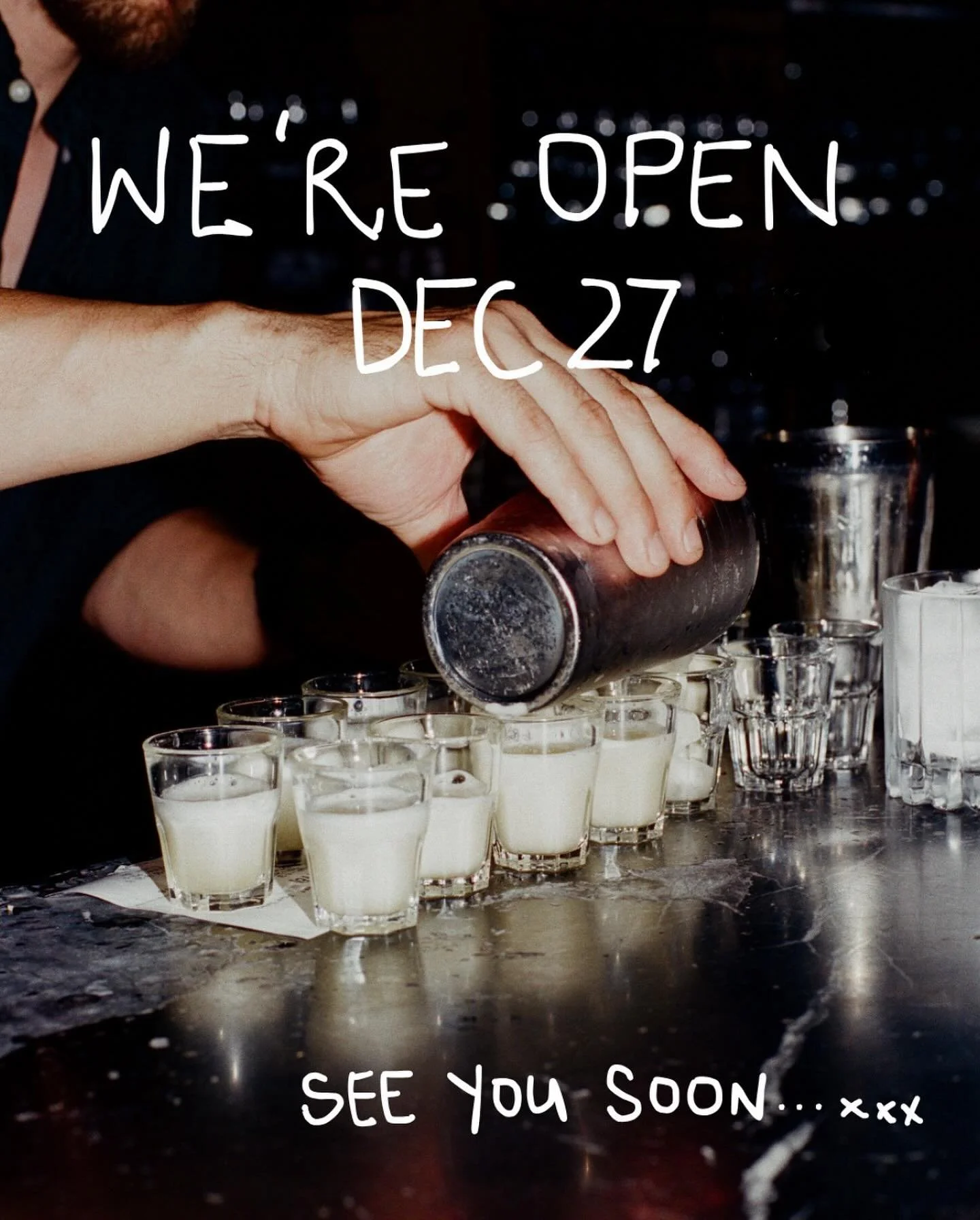 Bar Torino will be open Saturday, December 27th to keep your festivities going!⁠
⁠
Take it as a late Christmas present from us to you...⁠
⁠
#BarTorino