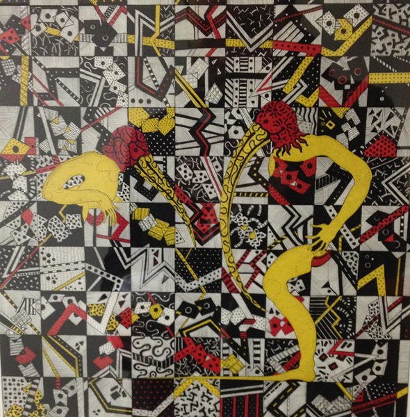 In and Out - Stephanie Wilde - copper etching artist's proof