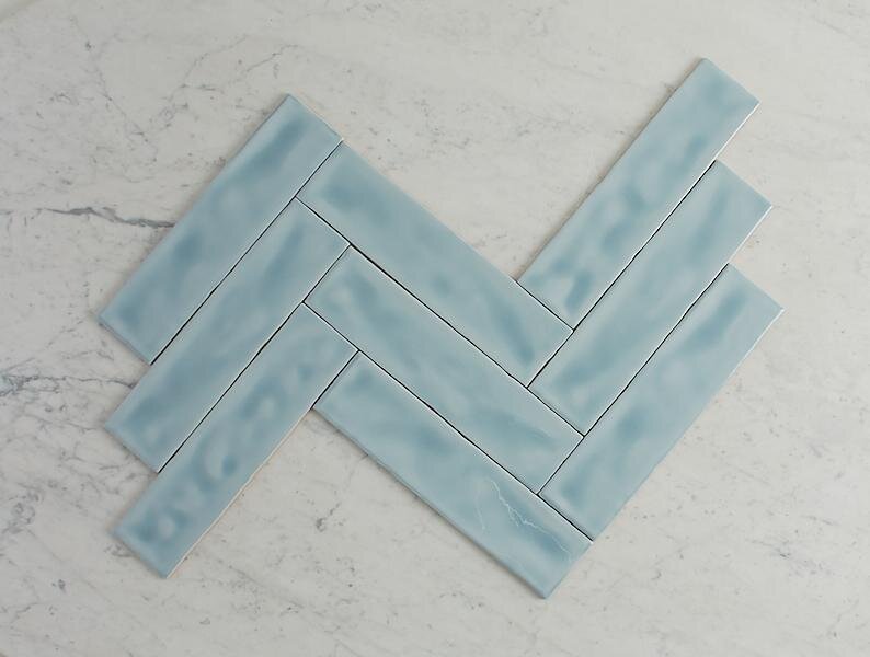 NEWPORT GLOSS SUBWAY OCEAN BLUE TILE