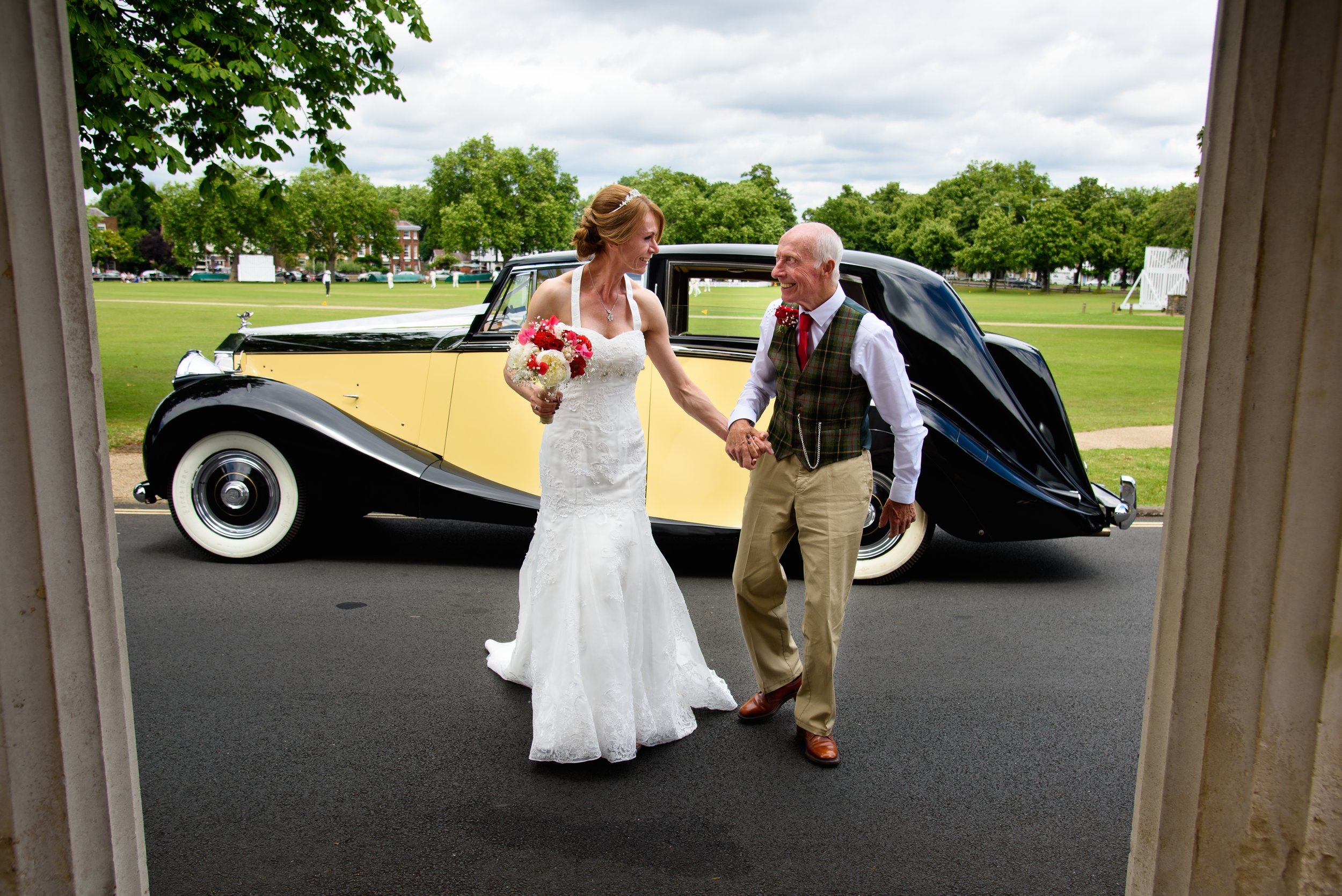 Classic Car Hire Rolls Royce Silver Wraith 1950 bride.jpg