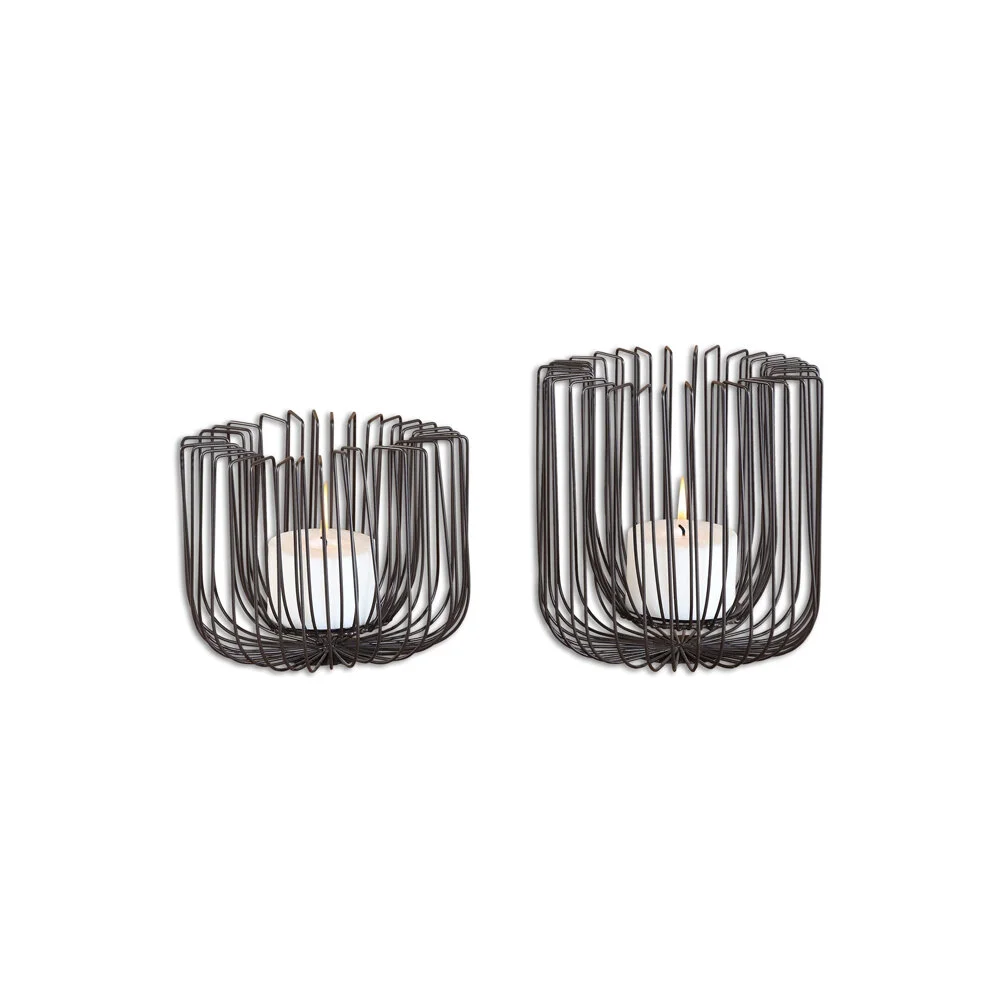 Подсвечник Flare Black Wire (комплект 2шт)