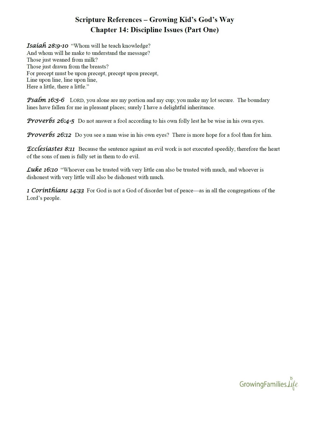 GKGW Scripture References - Visit 14