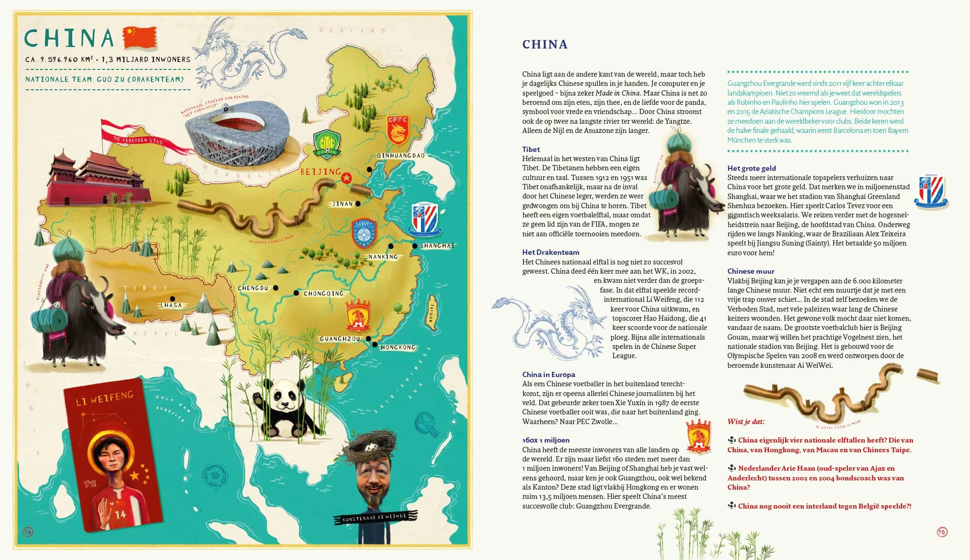 Wereld Voetbal Atlas - China | Gerard van Gemert &amp; Job van Gelder ©