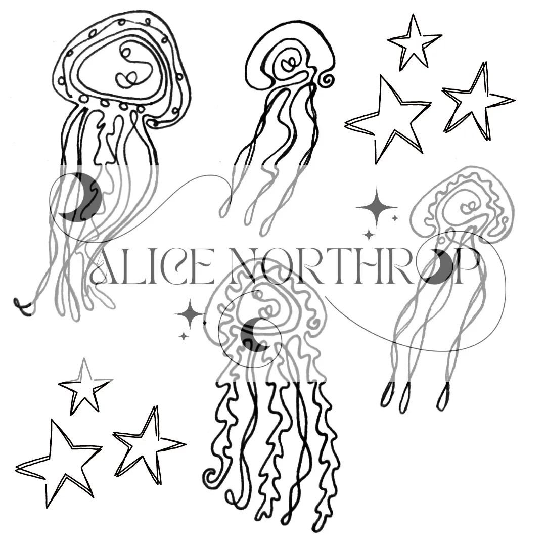 One line jelliiiiesssss🐙🖤

It would be so good to see more of these inked! Contact me if you want to use one of these designs or if you want your very own squiggler😉🖤

#tattoo #tattoodesign #tattooartist #skinart #art #sketch #artist #jellyfish #