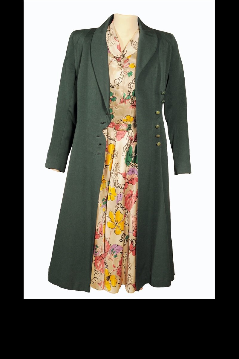 1950 utility coat and dress