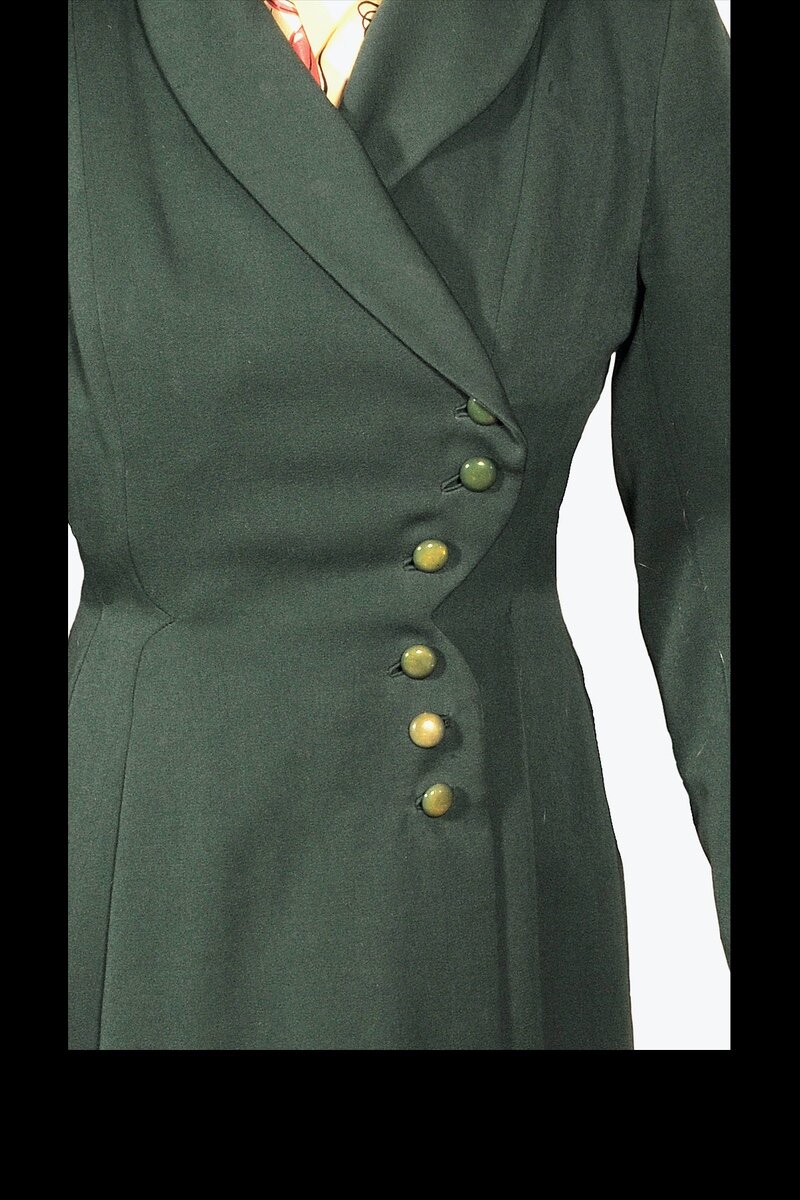 1950 utility coat and dress (detail)