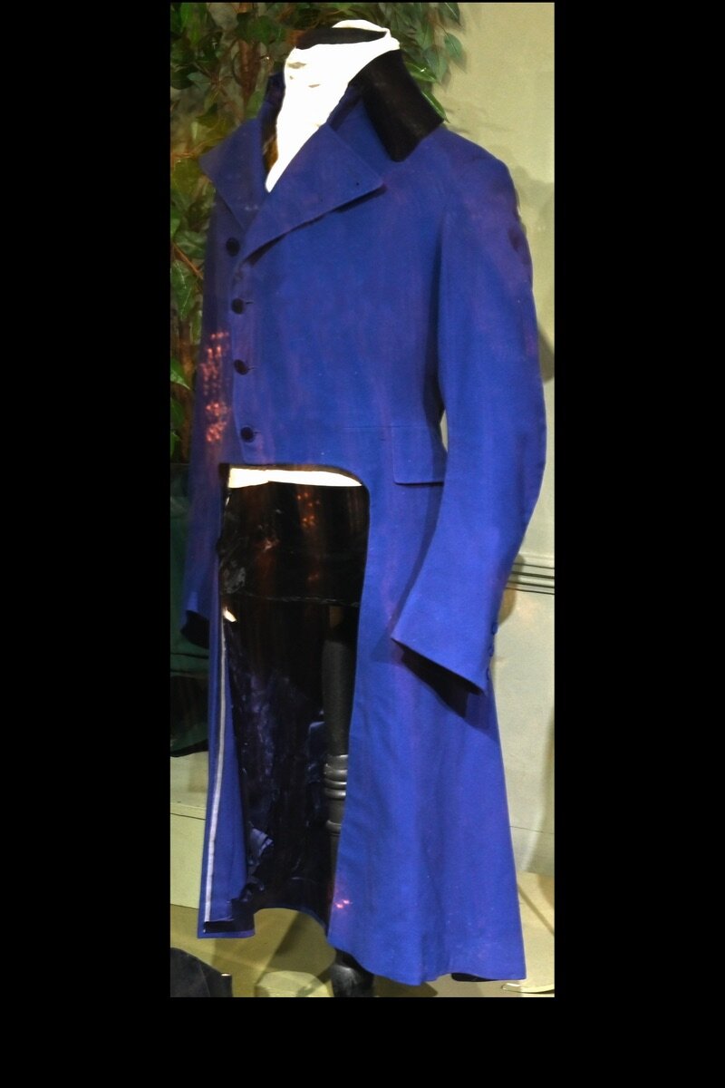 c. 1815 Man’s blue wool tailcoat