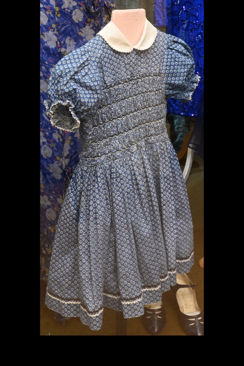 c. 1955 Little girl’s cotton frock with a woven check