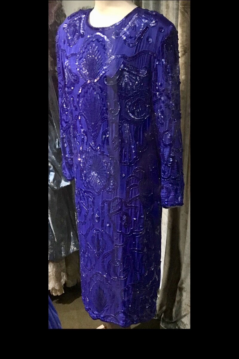 c. 1984 Sequinned cocktail dress