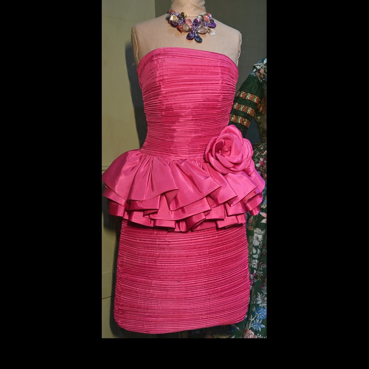 c.1985 Pink polyester dress