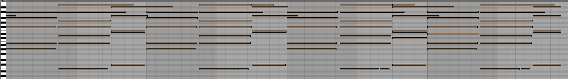 This is what I was left with after I converted harmony to MIDI with ableton. 