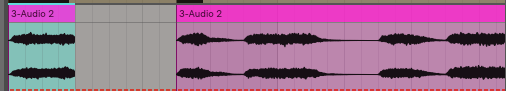 because we bounced this progression into audio we can just chop off that chunk and keep it moving as opposed to messing with ADSR paramters.