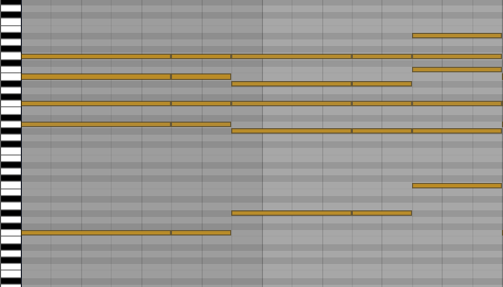 I lengthened the notes of the MIDI file so that I can have more audio to manipulate when i record.