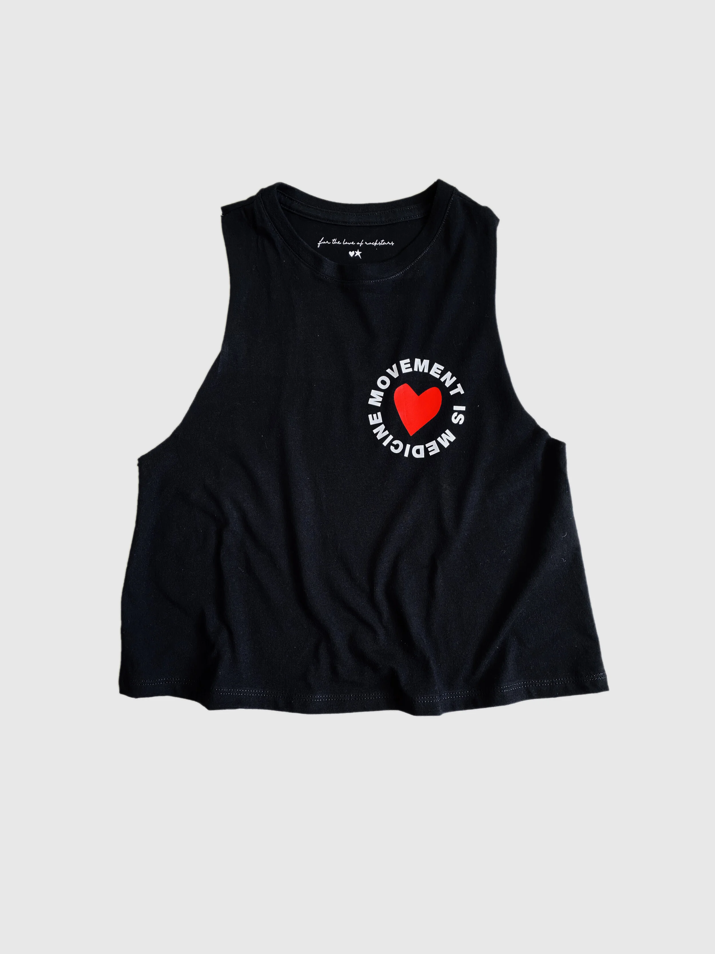 MOVEMENT IS MEDICINE - RACER BACK RELAXED FIT CROP