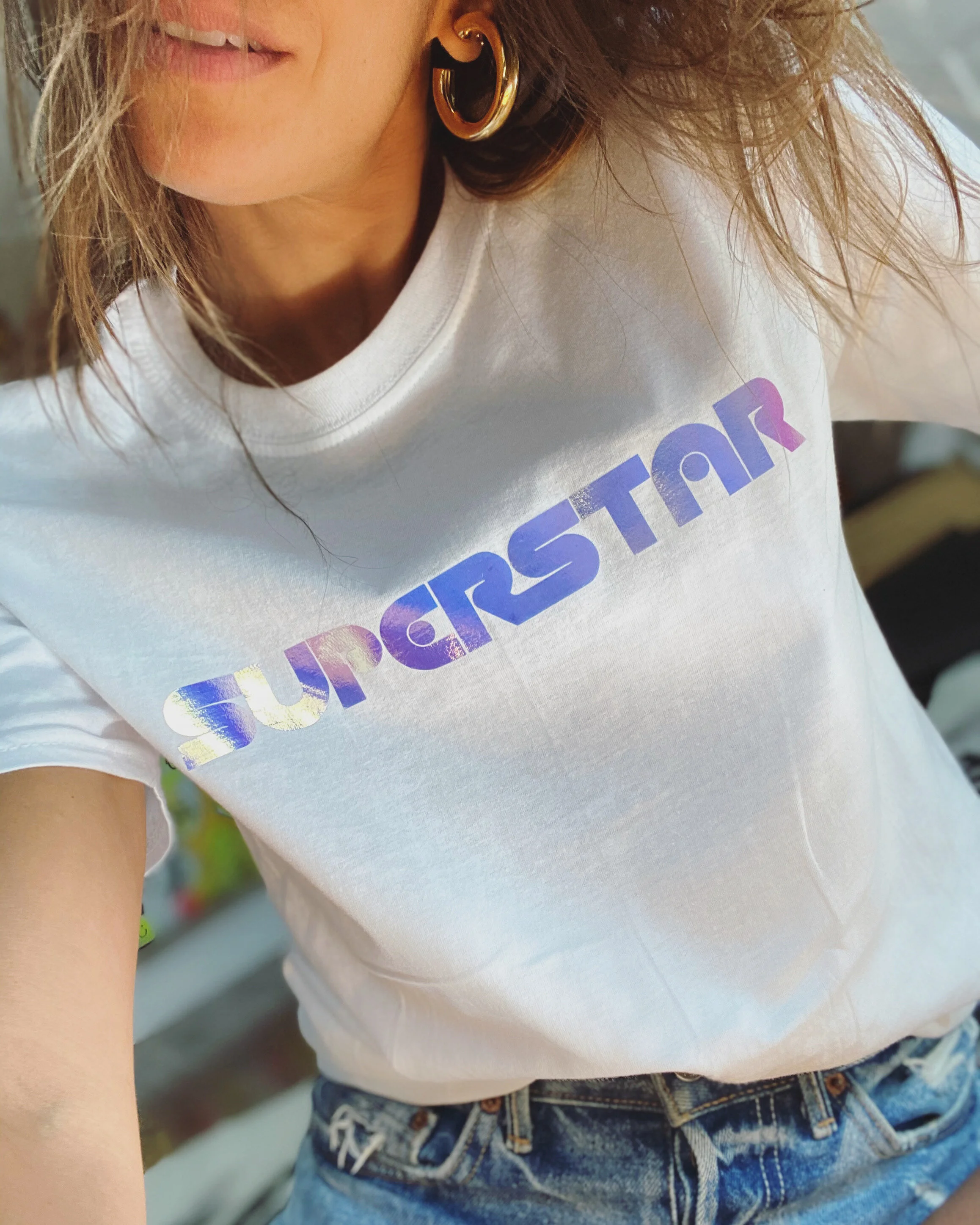 SUPERSTAR - CLASSIC TEE - AVAILABLE IN WHITE &amp; BLACK