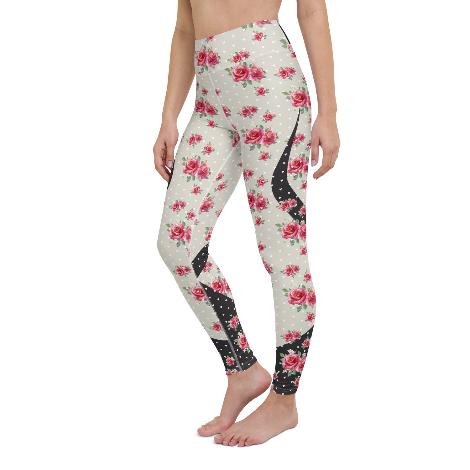 Pretty Polka Dot Floral High Rise Soft Leggings — FOR THE LOVE OF ROCKSTARS