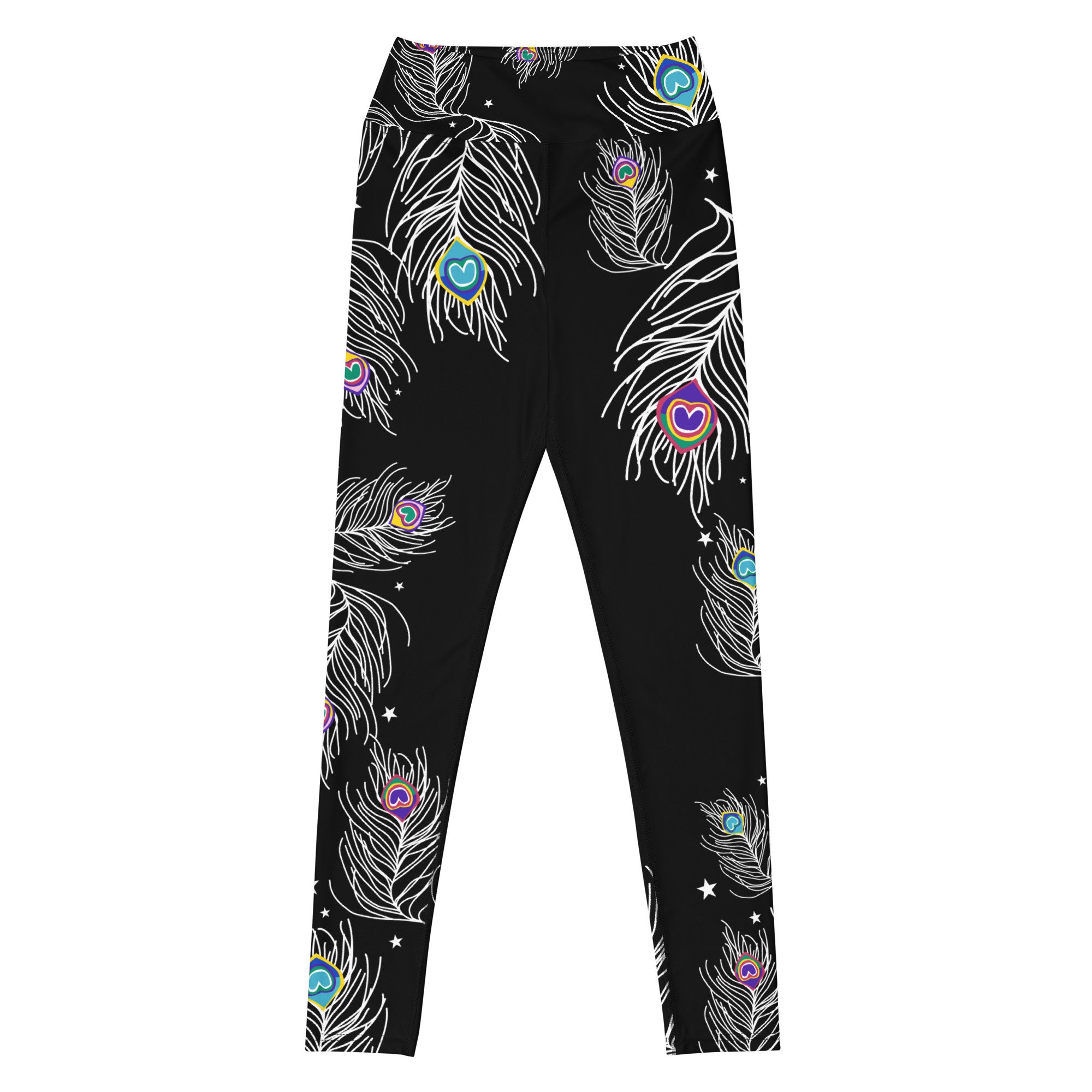 PEACK LOVE BLACK LEGGINGS FRONT LIFESTYLE.jpg