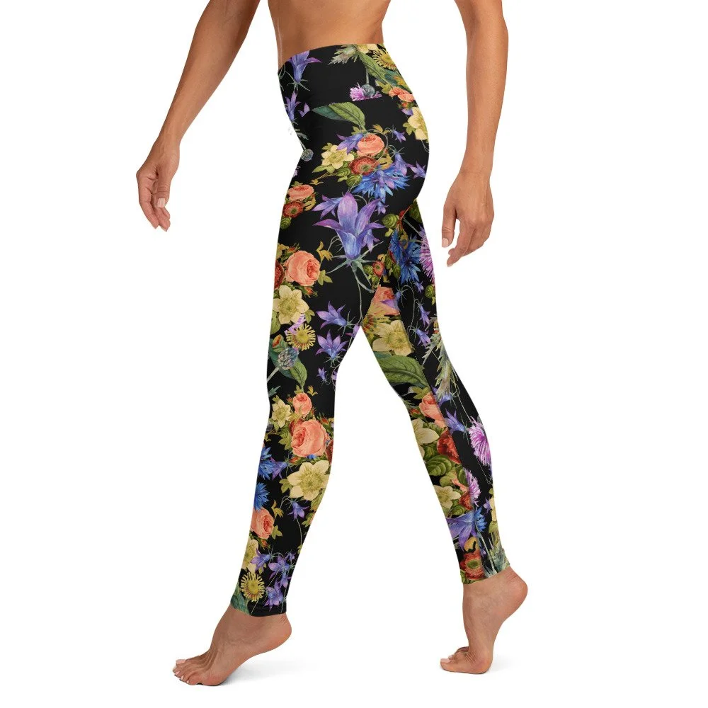 Les Femmes Impriment Serré Sport Yoga Pantalon Hanche Taille Haute