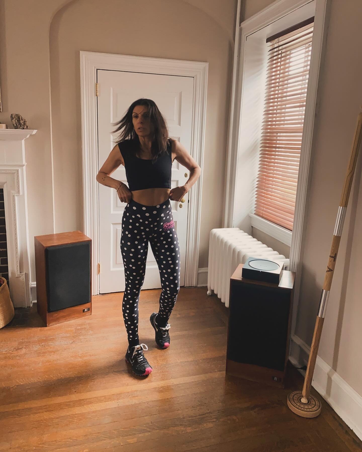 This summer&rsquo;s adorable trend: polka dots! Super cute and versatile, perfect for pairing with a variety of colors. Soft buttery leggings with just the right amount of stretch and spandex. So comfy you really won&rsquo;t want to take them off @fo