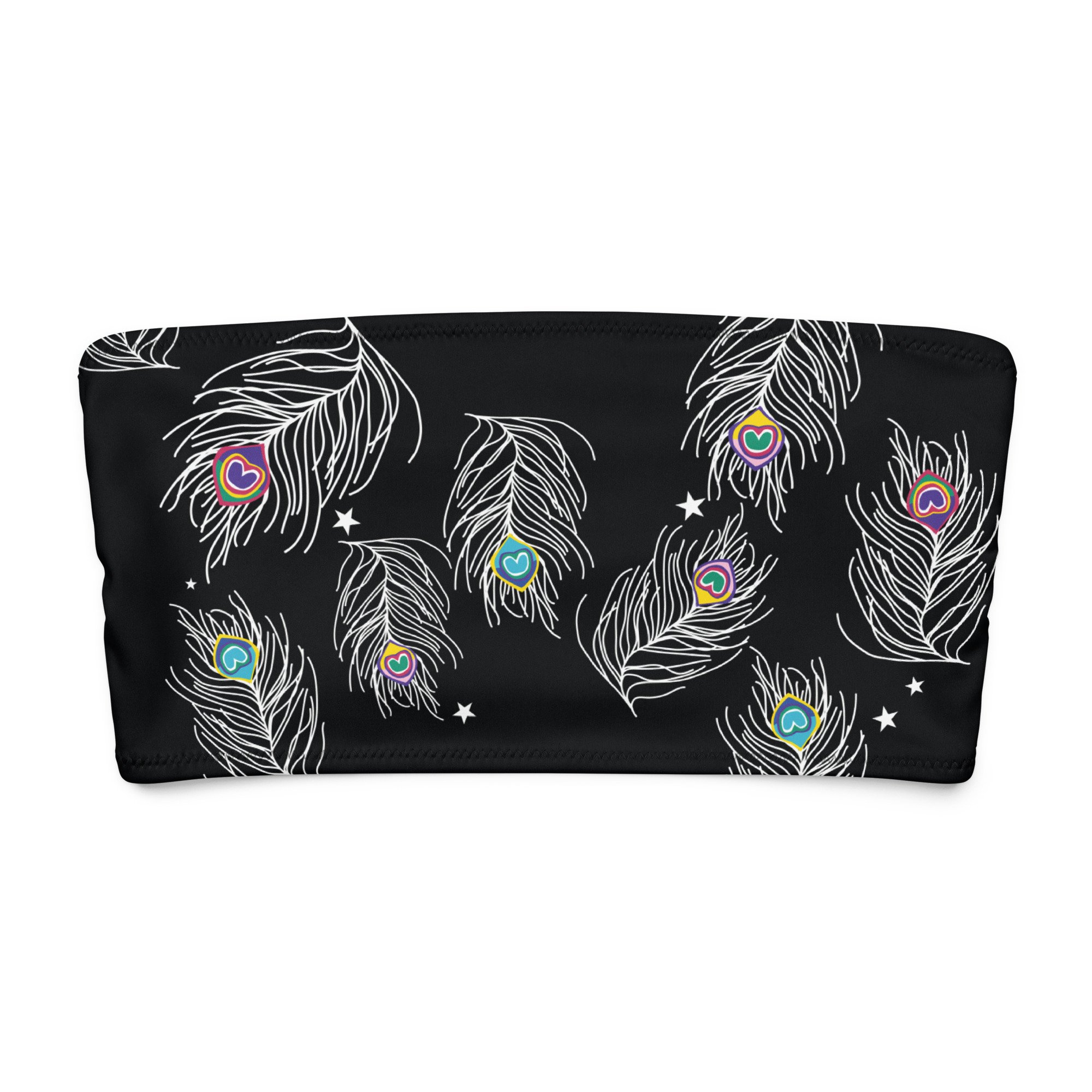 Peacock Bandeau Black Front Flat.jpg