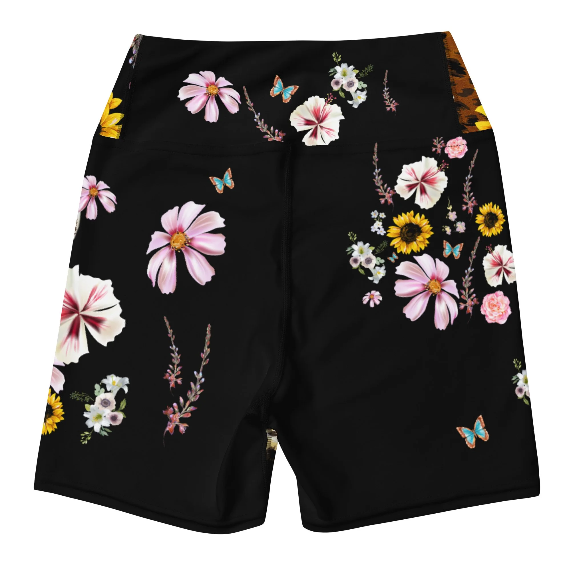 Wildflower Yoga Shorts Back.jpg