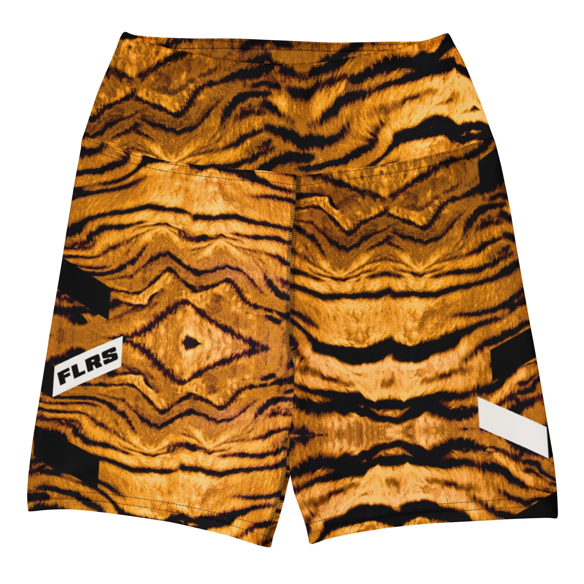 Tiger Sports Yoga Shorts Front For the Love of Rockstars.jpg