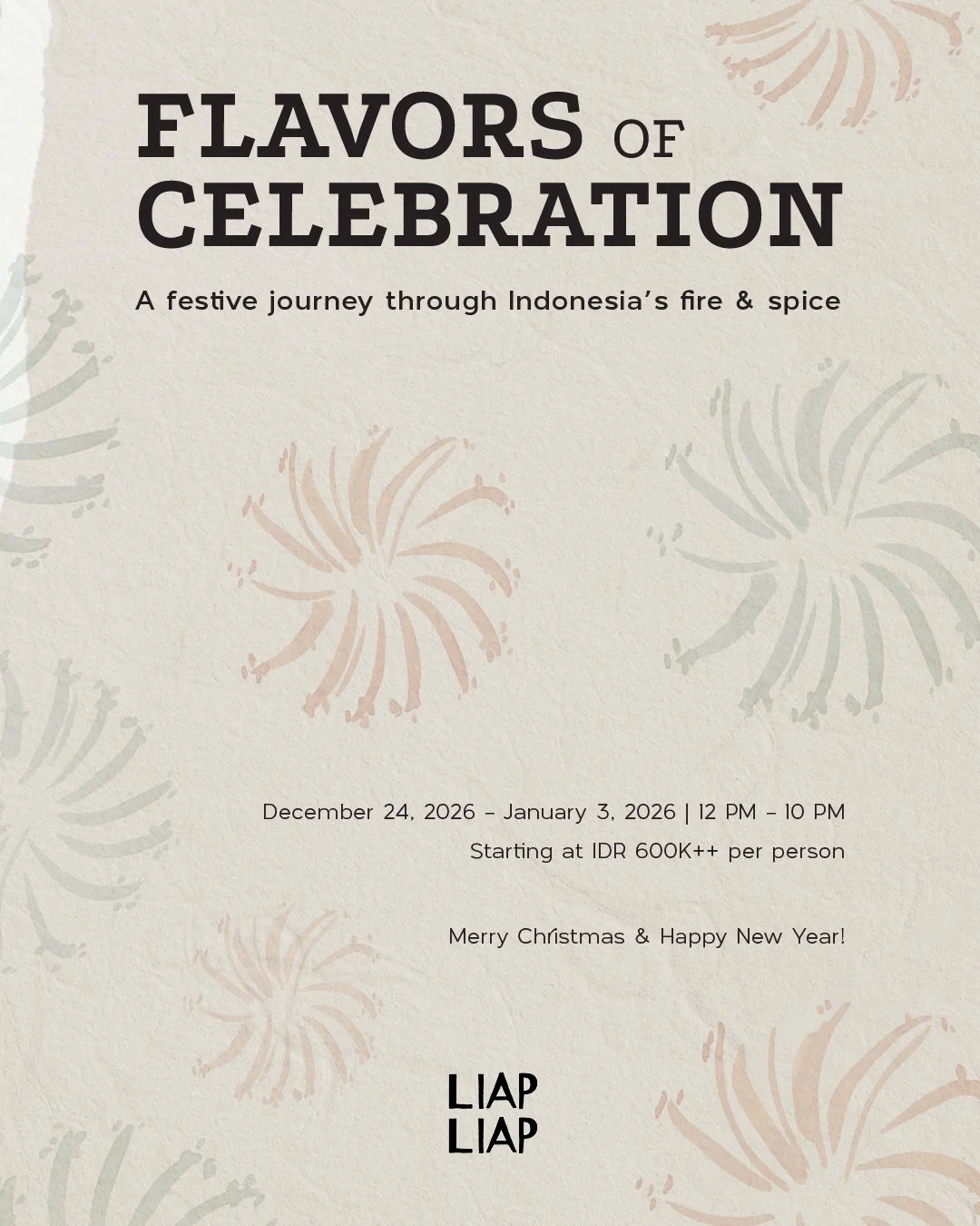 end of year celebration at liap liap ubud