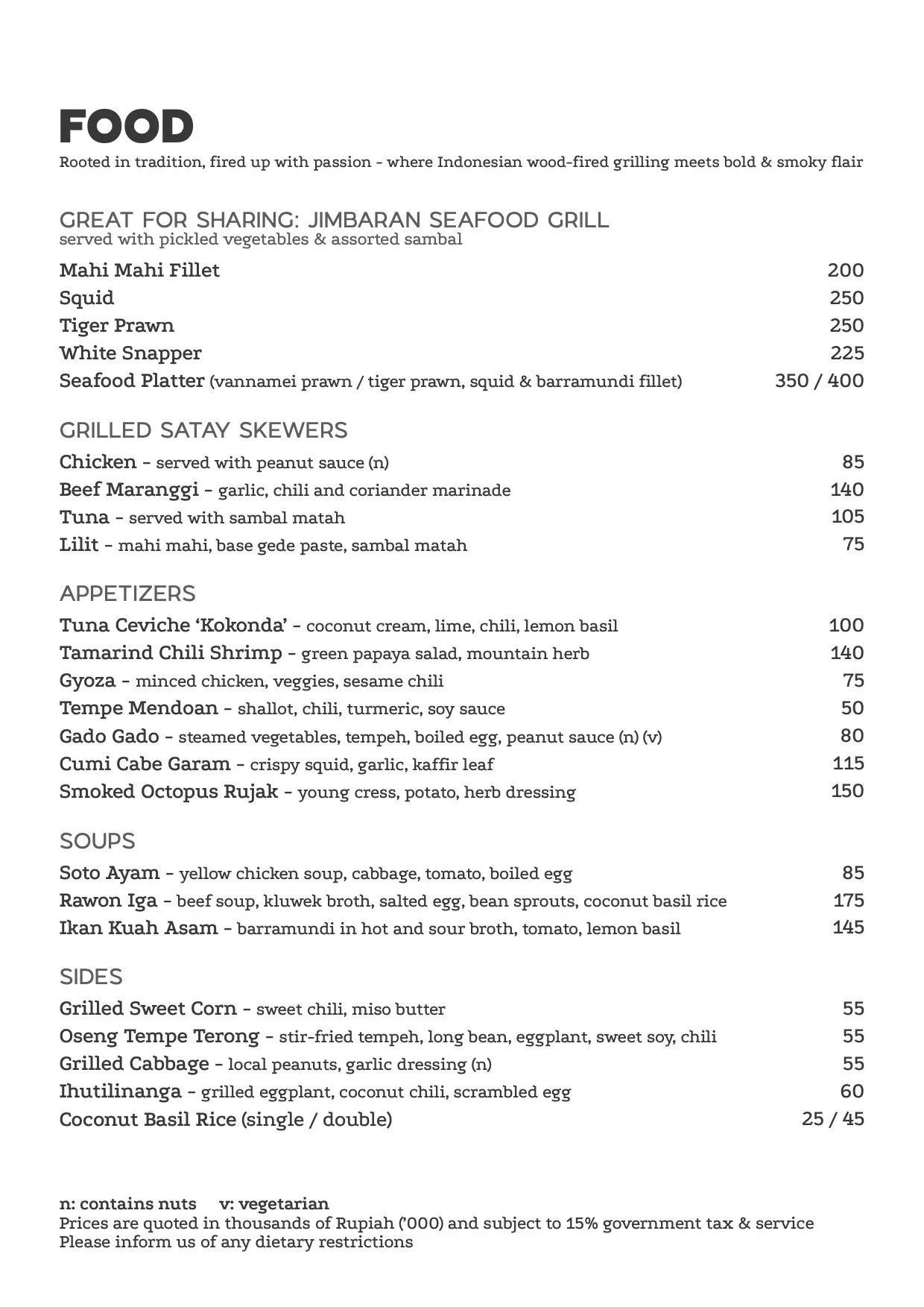 LIAP LIAP LATEST MENU INDONESIAN FOOD