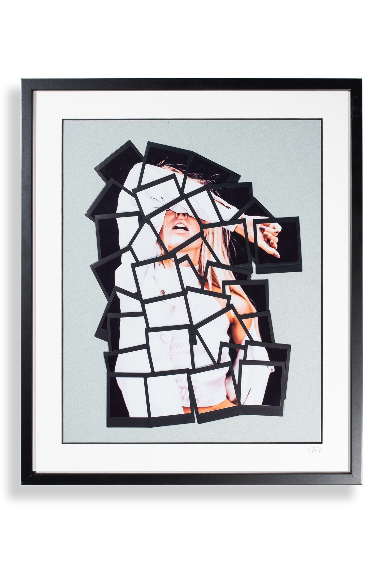 WHITE LEATHER, FUJIFILM DECONSTRUCTIVE COLLAGE, 50X60 CM, 2018