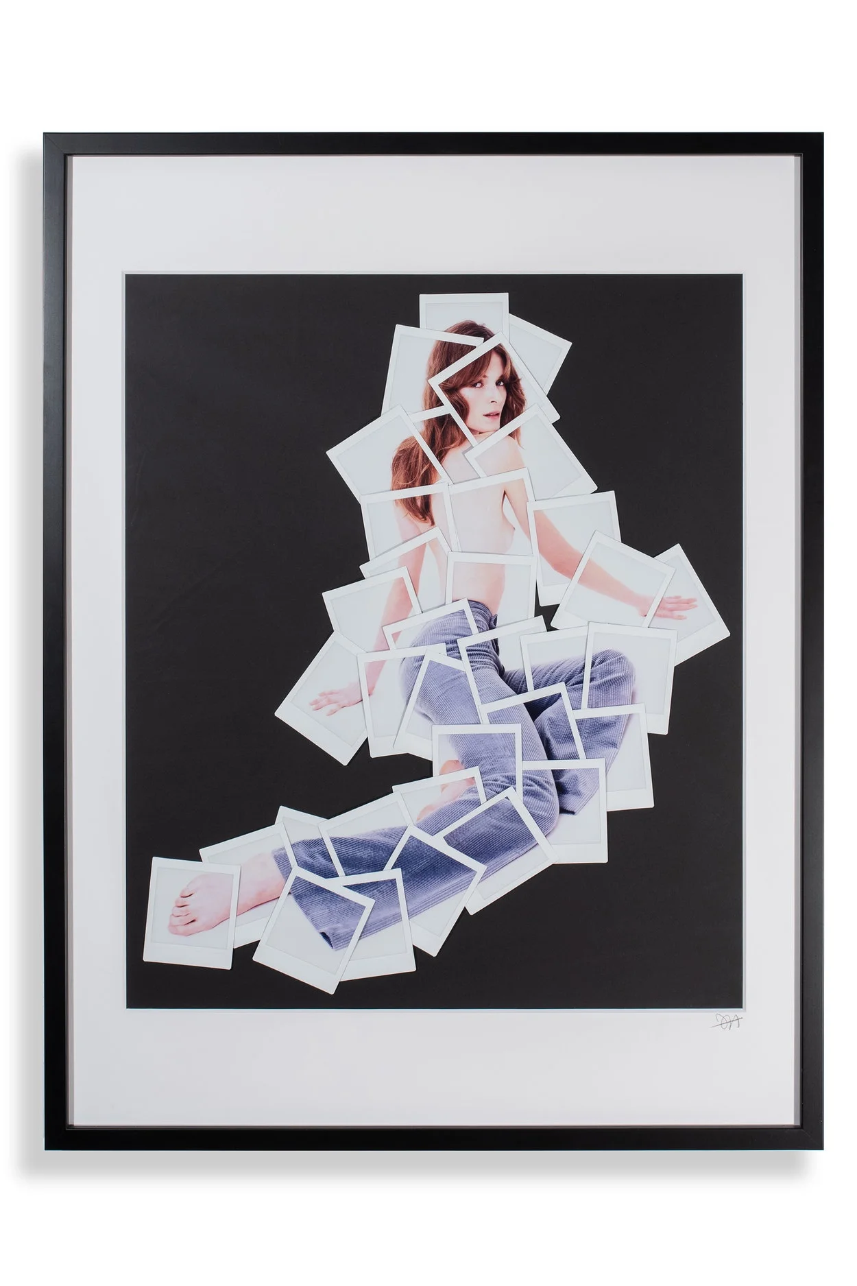 GIRL WITH FLARES, FUJIFILM DECONSTRUCTIVE COLLAGE, 60X80 CM, 2018
