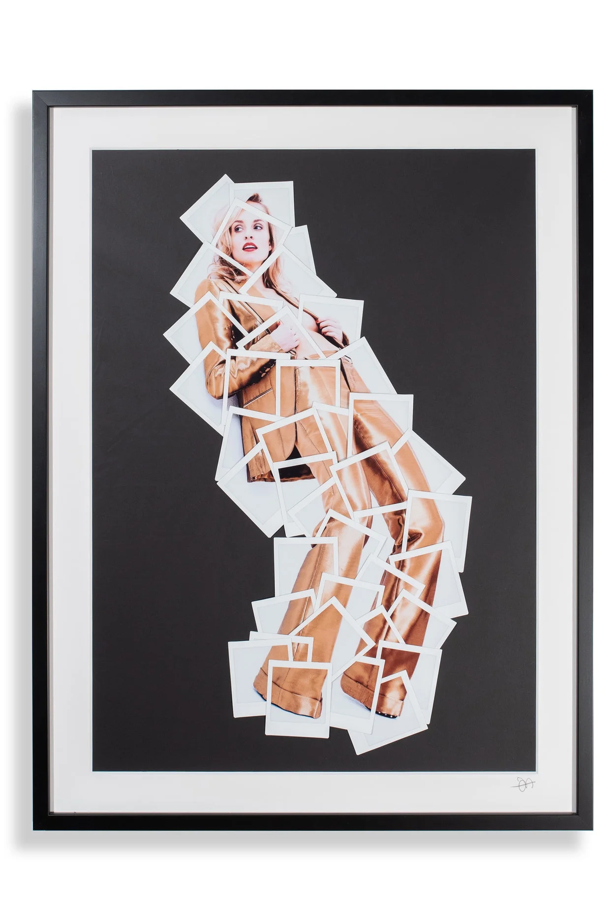 GIRL IN GOLD, FUJIFILM DECONSTRUCTIVE COLLAGE, 60X80 CM, 2018
