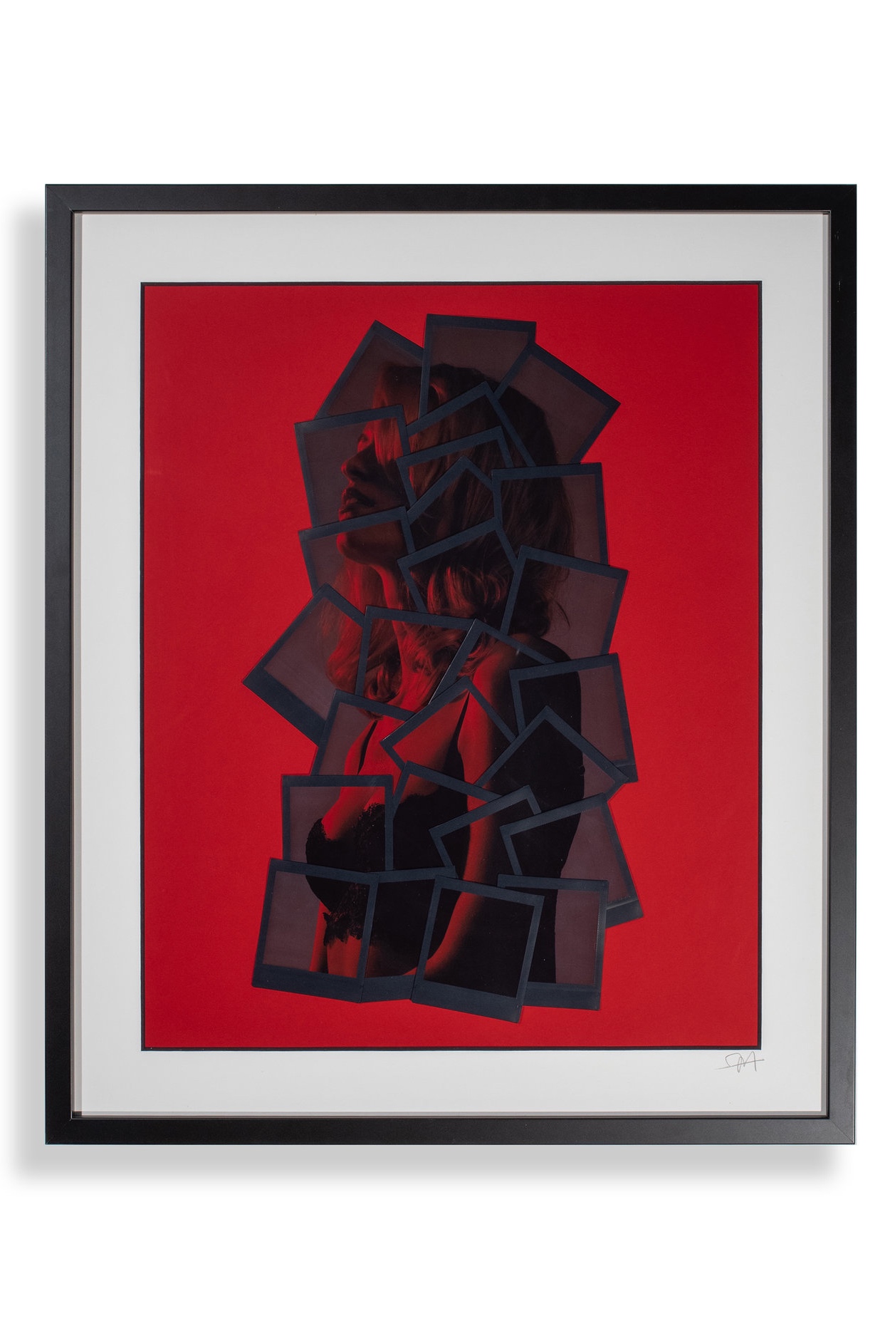 RED SHADOW, FUJIFILM DECONSTRUCTIVE COLLAGE, 50X60 CM, 2018