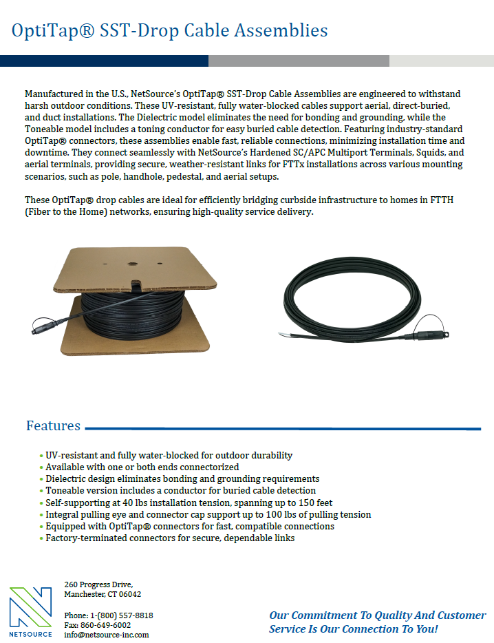 Drop Cable Assemblies