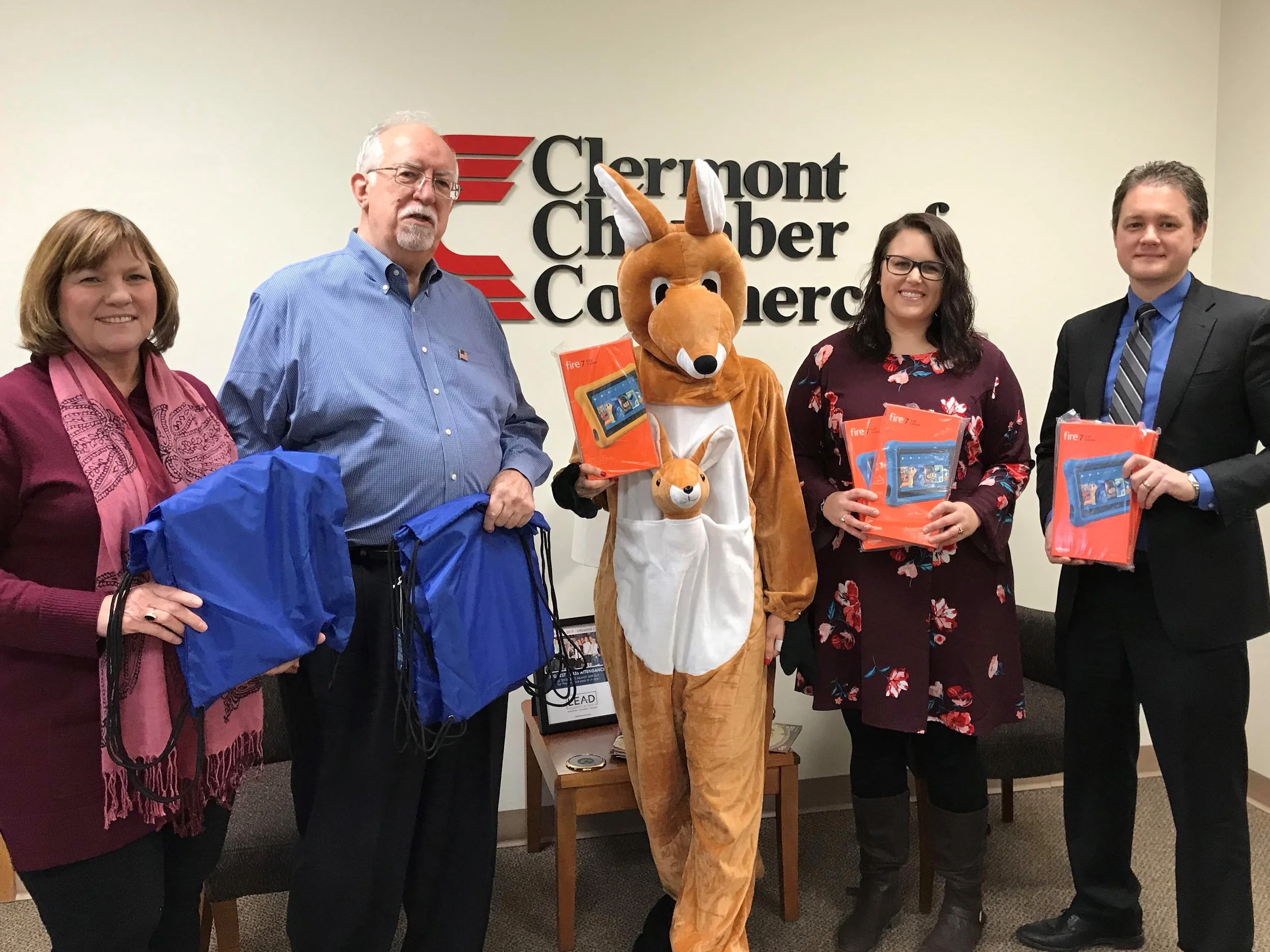 Maria Meinking - YWCA; John Melvin - KLiCWow; Sarah Breedlove - YWCA; Brian Dunlap - Riverhills Bank
