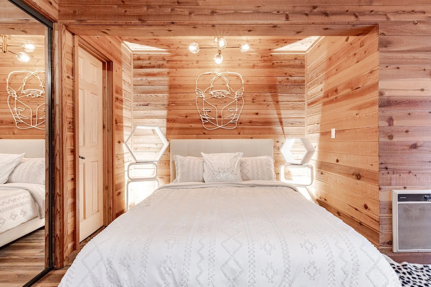 The Whisper Room, a private forest-view bedroom at Faerie House Idyllwild