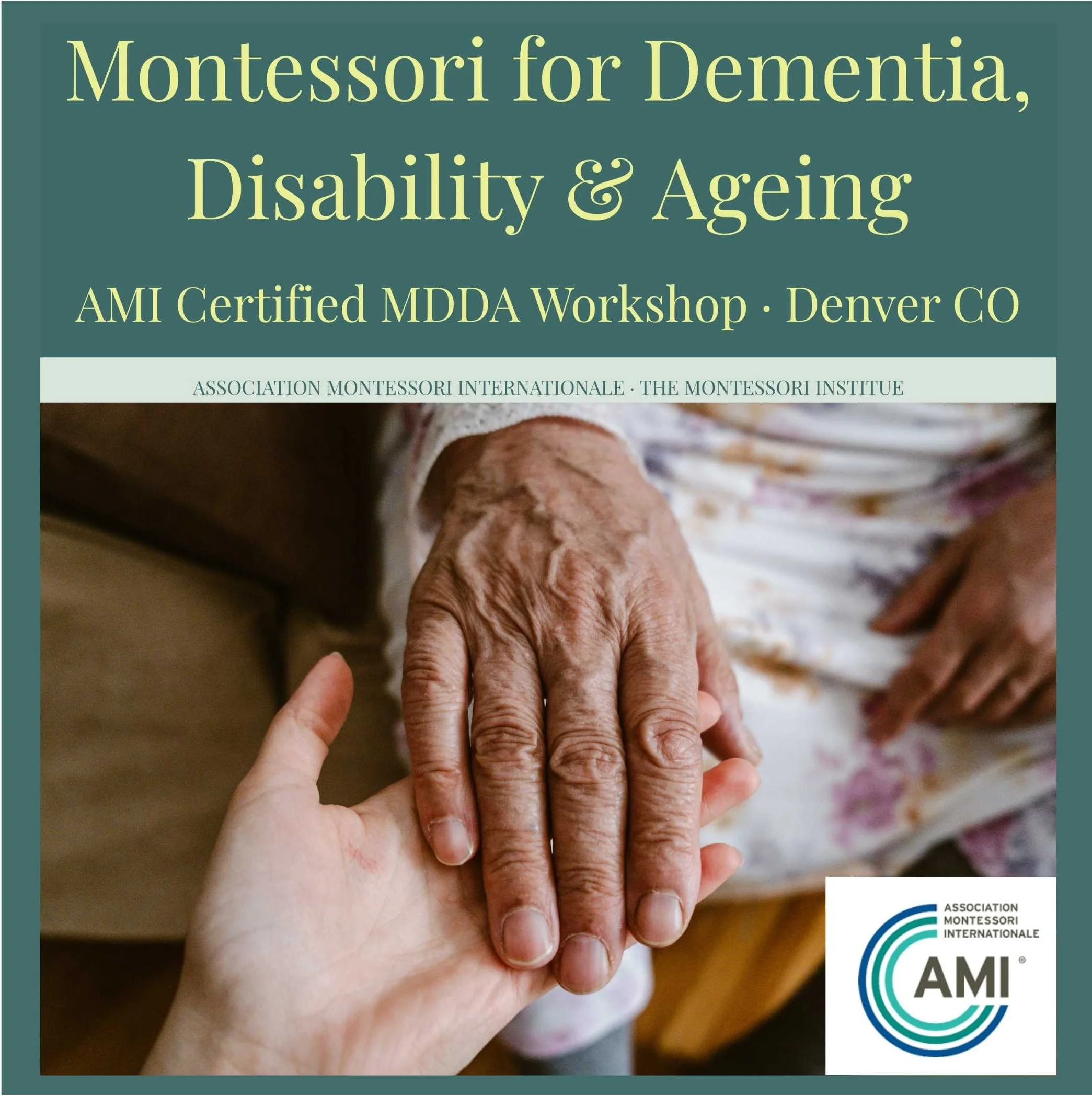 Montessori for Dementia, Disability, & Ageing Workshop