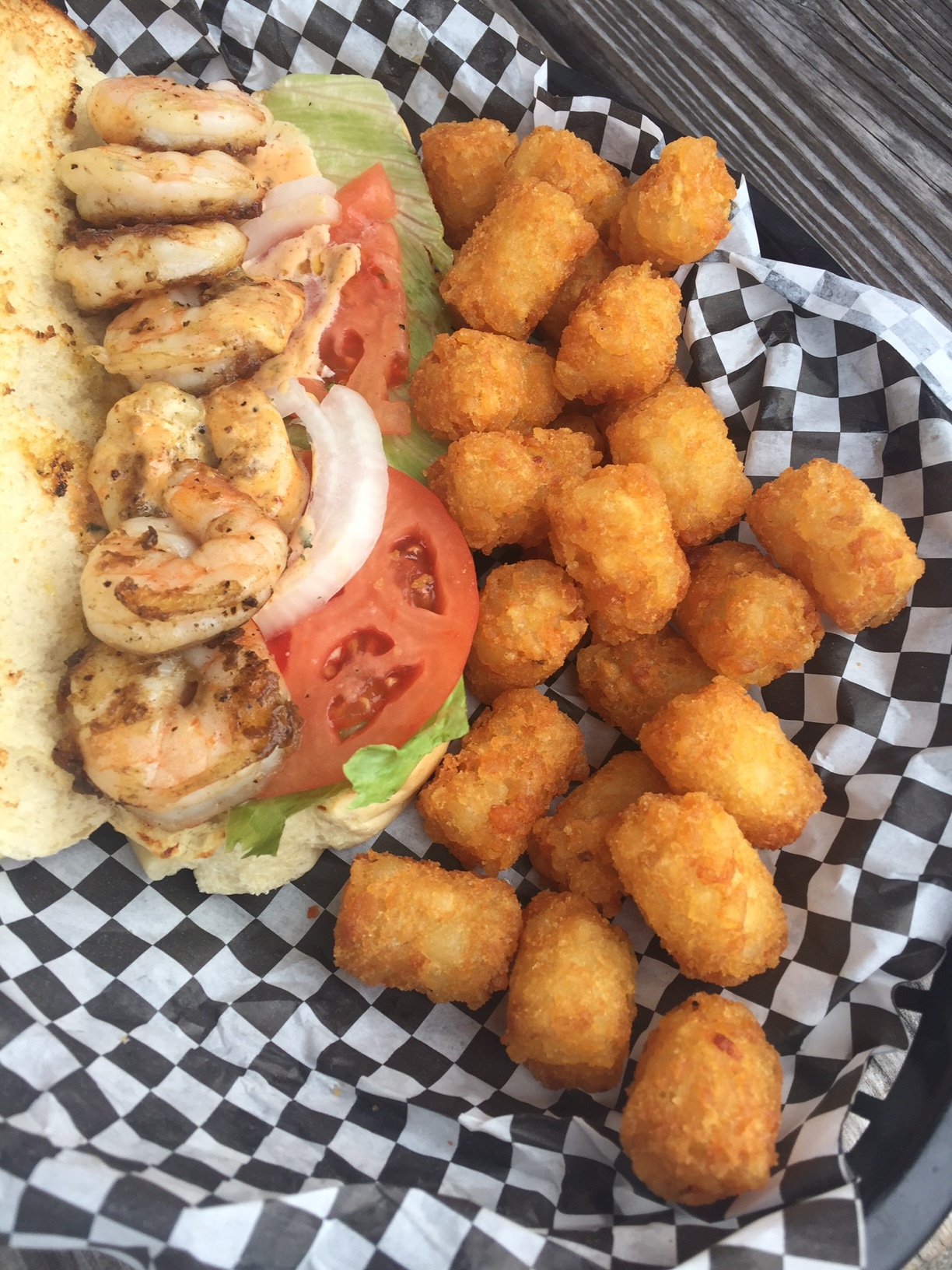 Grilled Shrimp Po Boy