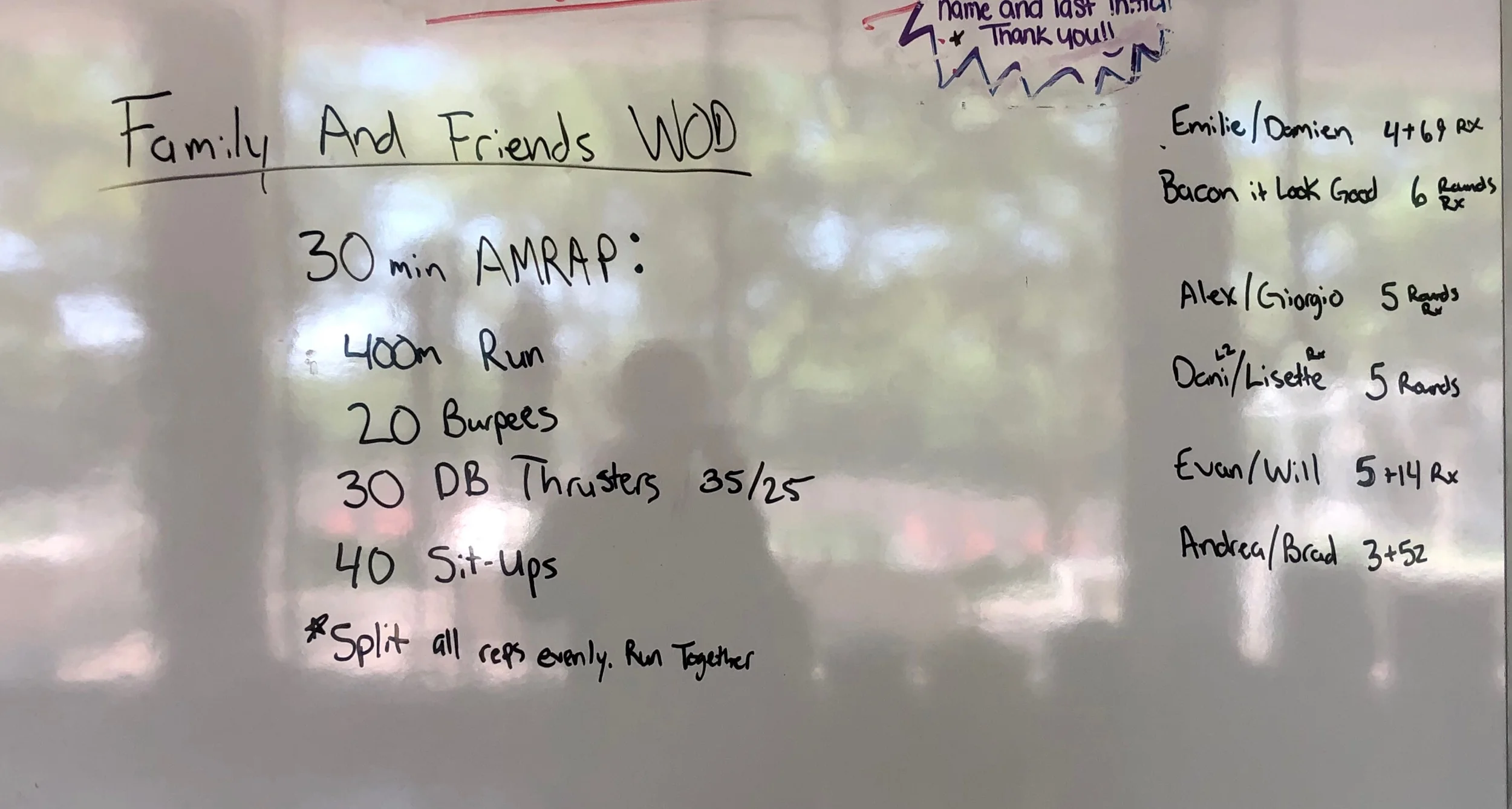 Partner Dumbbell Wod 2025