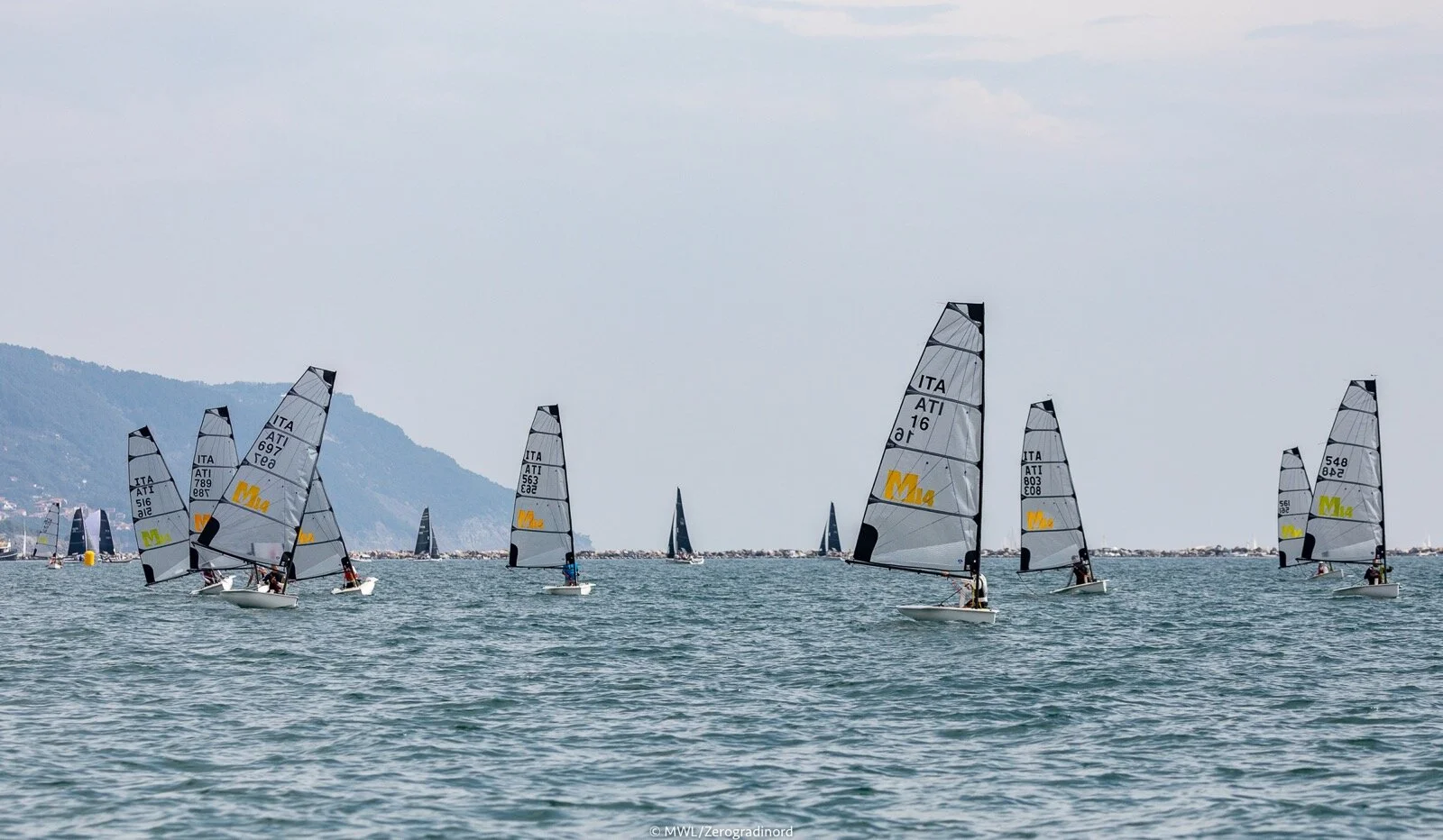 Melges King Of Poets Cup - Alessio Muciaccia leads the Melges 14 fleet