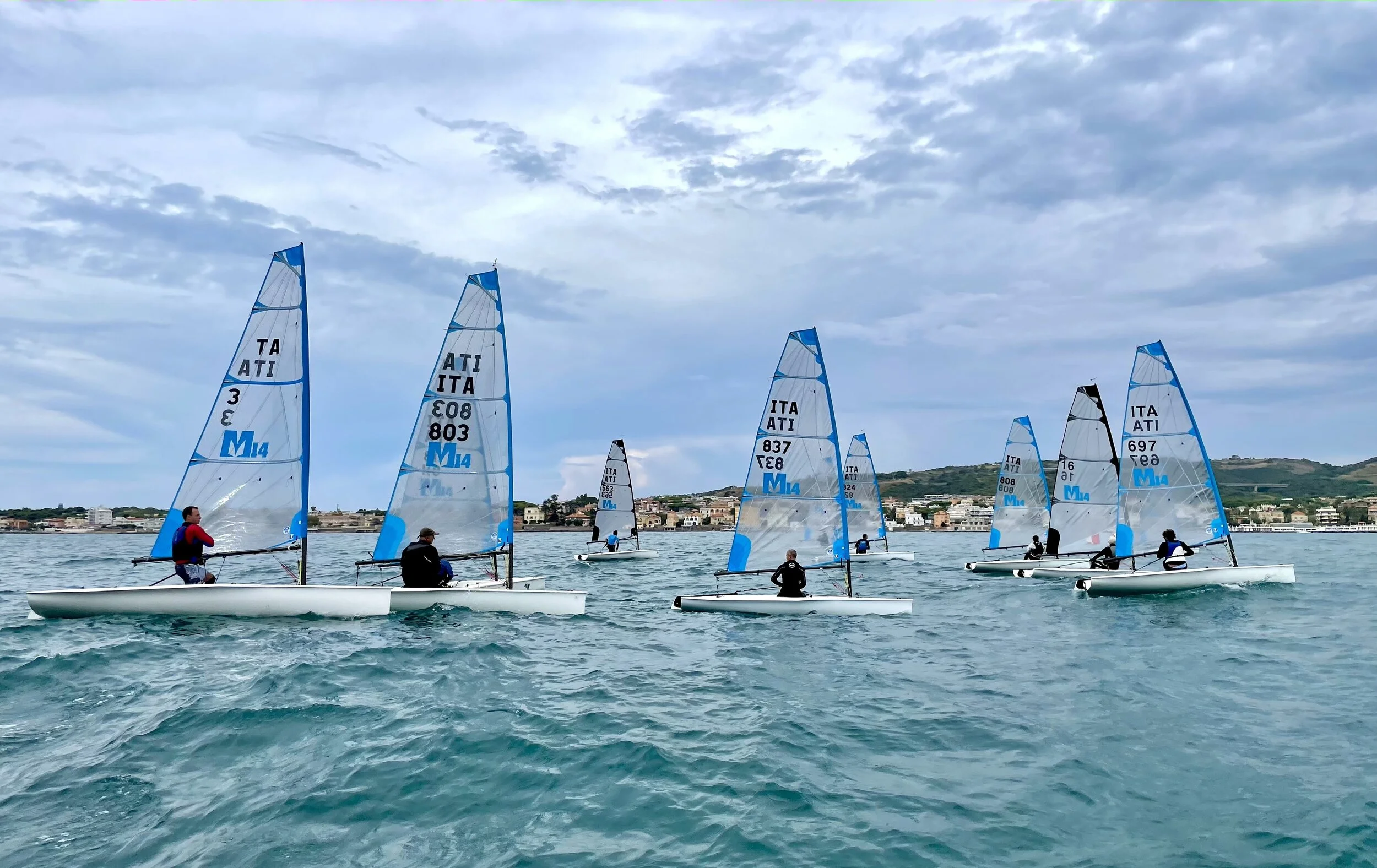 Melges 14 Eurocup, on the first day there is only one leader 