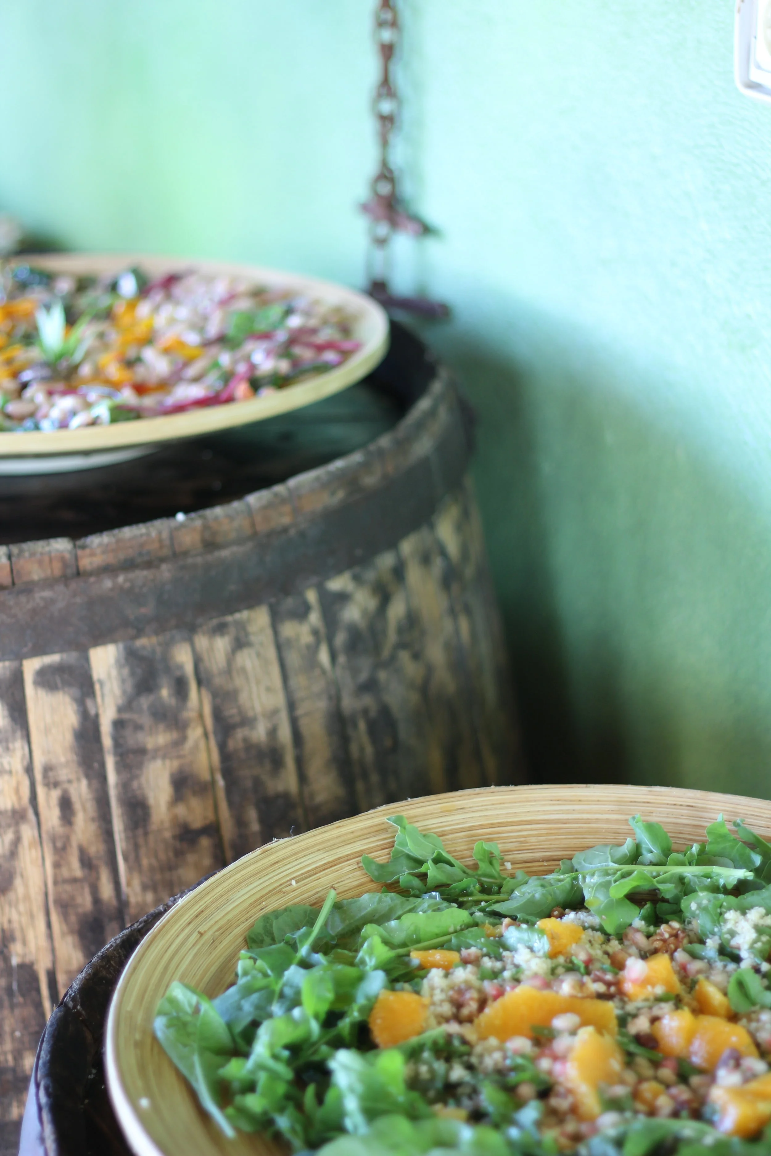 Fresh produce from Garden in Sabina, Italy Yoga Retreat