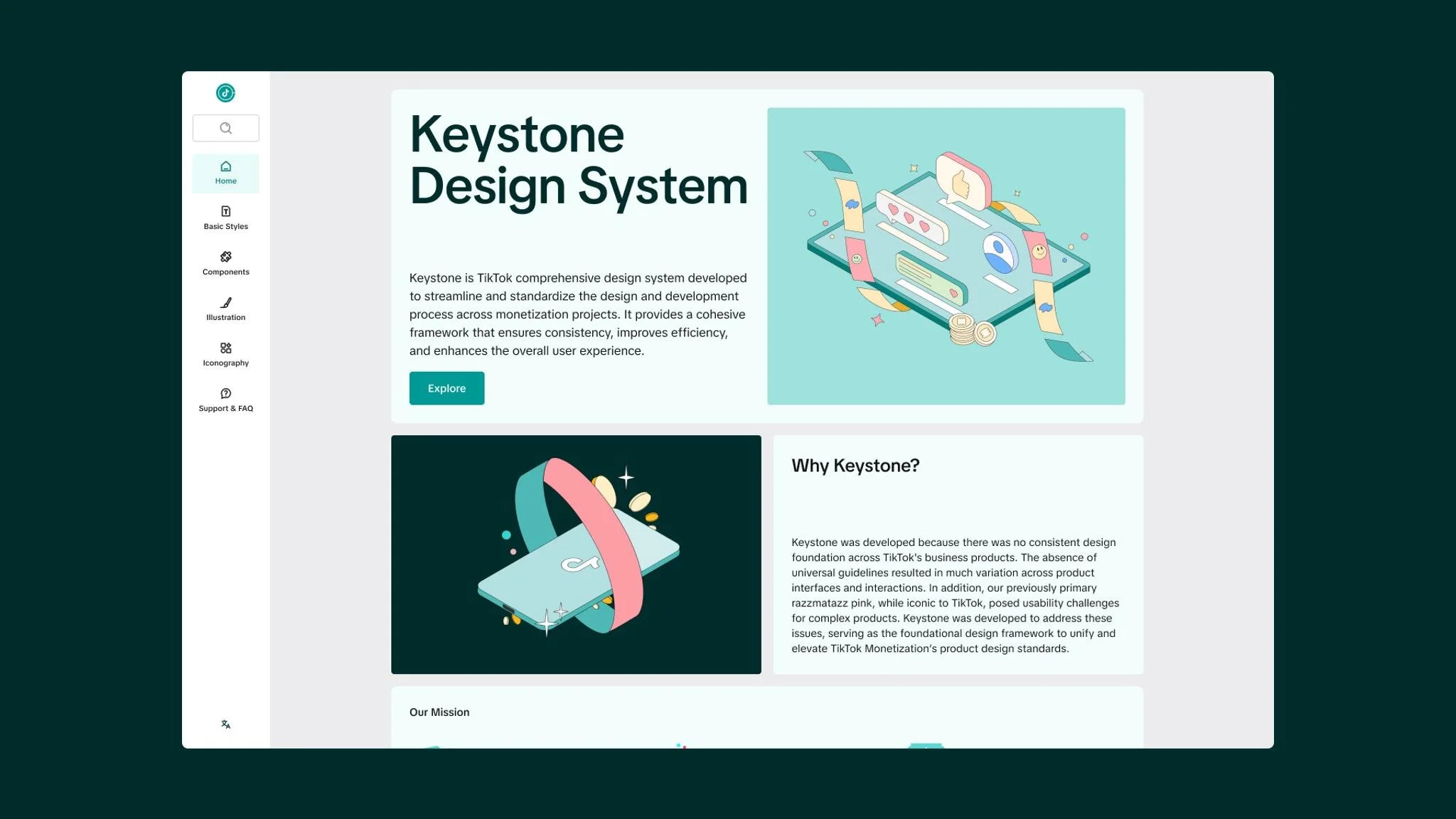 Keystone Design System — TikTok