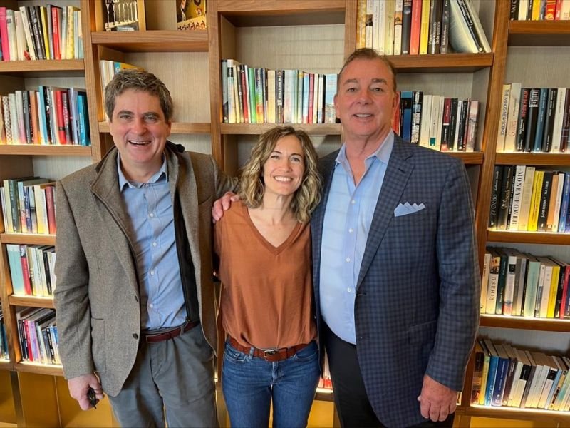 President Marc Corsi (right), Impulsa Talentum founder and CEO Bru Reconols, and Impulsa Talentum Board Member Marina Falco