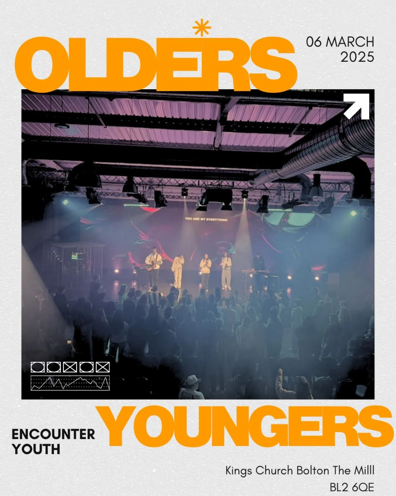HEY ENCOUNTER! 👋

We&rsquo;ve got another incredible Olders and Youngers night for you! So make sure you are here and don&rsquo;t forget to invite your friends! 

Doors open @7pm 

SEE YOU THERE!