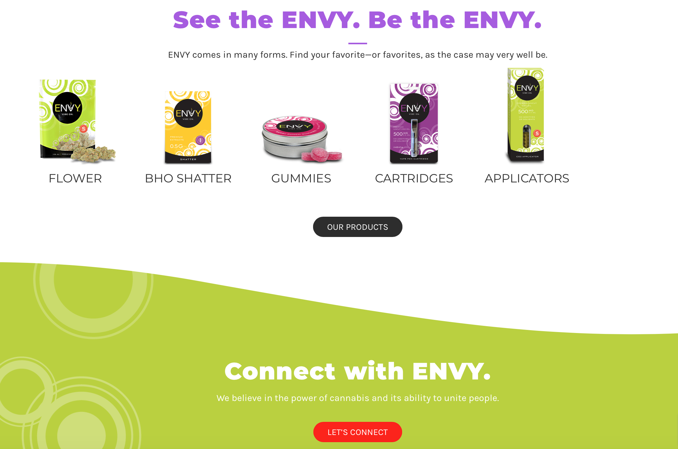 ENVY cannabis products