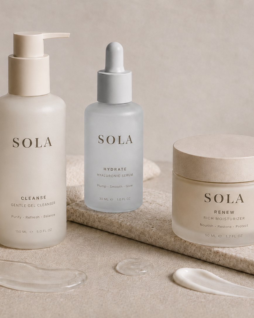 SOLA — skincare packaging system