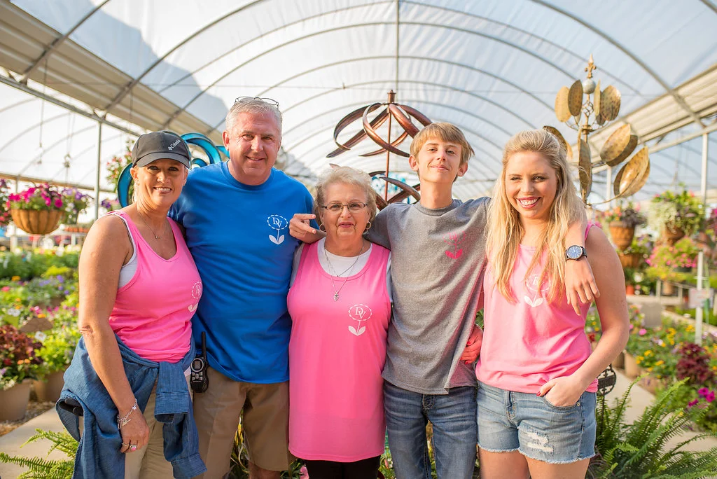 From a veggie stand to a family tradition of quality plants, rooted with love in the small town of Wilson, Oklahoma. Pictured above: Lynch Family at Spring Fling Sale 2017.