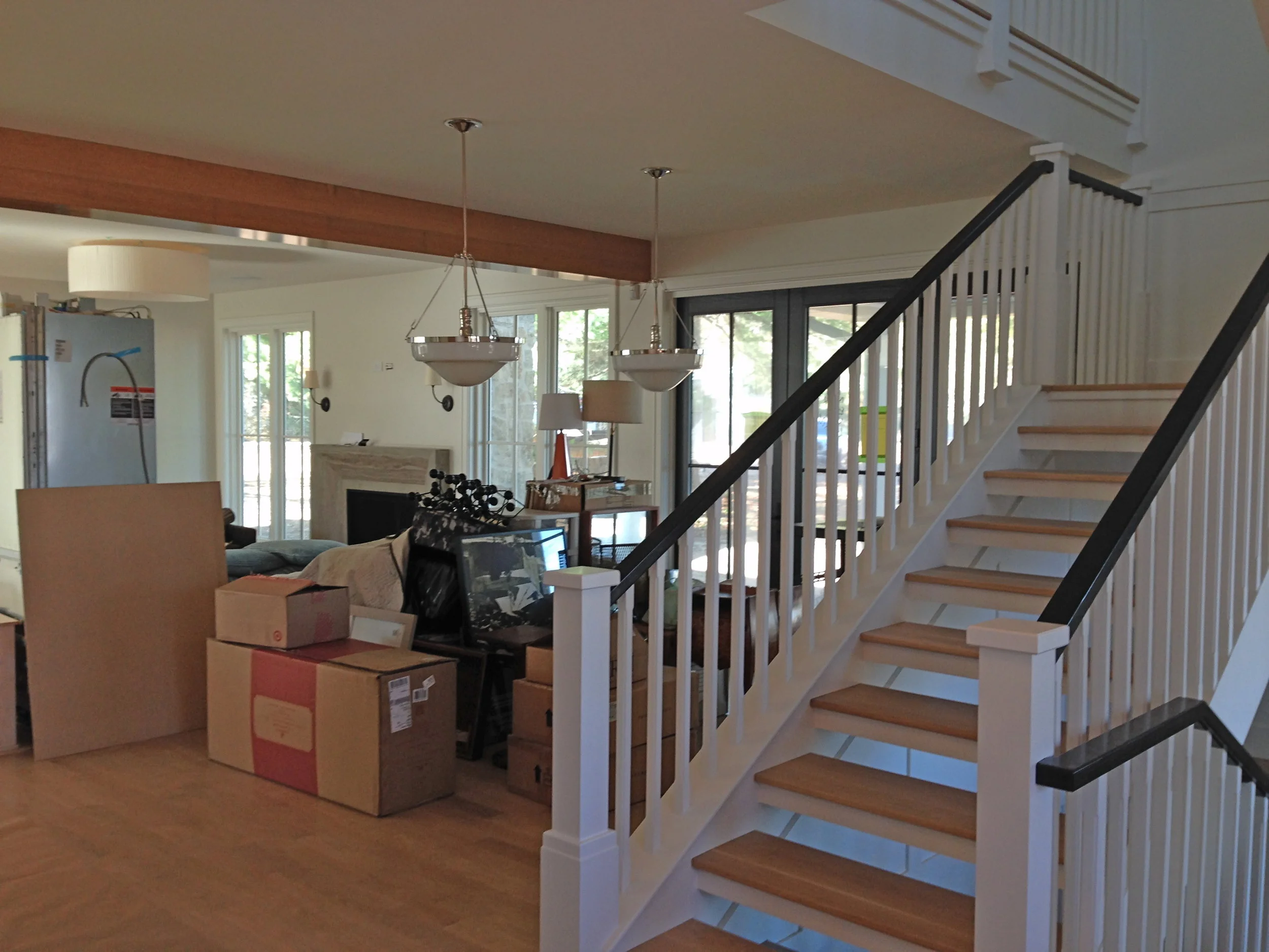 View from Entry into Living room